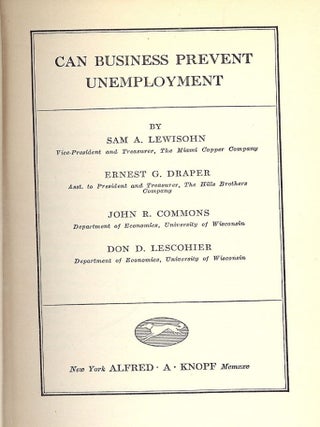 CAN BUSINESS PREVENT UNEMPLOYMENT