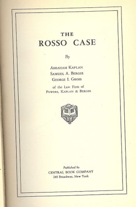 THE ROSSO CASE
