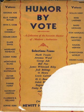 Item #50399 HUMOR BY VOTE. Hewitt H. HOWLAND