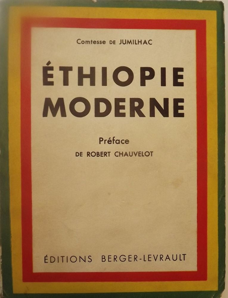 Item #50497 ETHIOPIE MODERNE. Comtesse DE JUMILHAC.