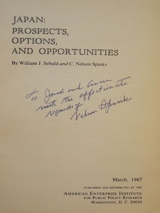 JAPAN: PROSPECTS, OPTIONS, AND OPPORTUNITIES