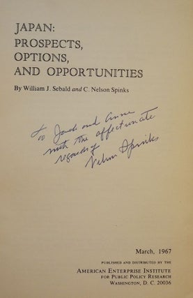 JAPAN: PROSPECTS, OPTIONS, AND OPPORTUNITIES