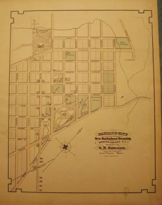 BERGEN COUNTY: FAIRMOUNT, NEW BARBADOES TOWNSHIP 1876 MAP