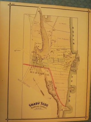 Item #51313 RIDGEFIELD TOWNSHIP MAP: BERGEN COUNTY 1876 TRAPHAGEN HUNTER PRINT. C. C PEASE