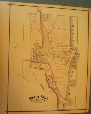 Item #51313 RIDGEFIELD TOWNSHIP MAP: BERGEN COUNTY 1876 TRAPHAGEN HUNTER PRINT. C. C. PEASE