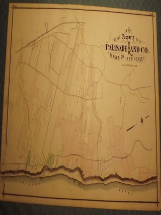 Item #51316 BERGEN COUNTY: PALISADES, PALISADES LAND COMPANY, HILLSDALE 1876 MAP. C. C PEASE