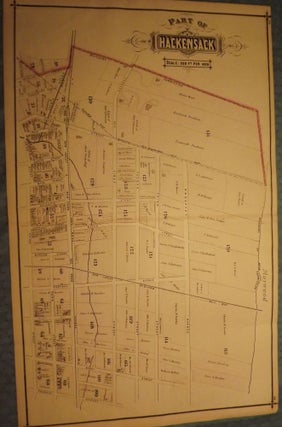 Item #51321 BERGEN COUNTY: HACKENSACK 1876 MAP. C. C. PEASE