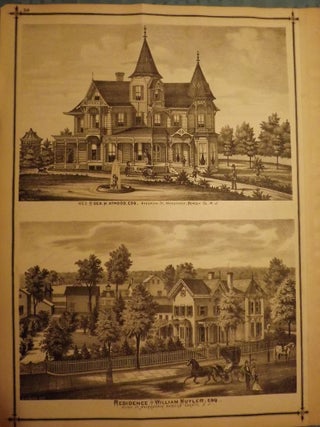 BERGEN COUNTY: HACKENSACK 1876 MAP