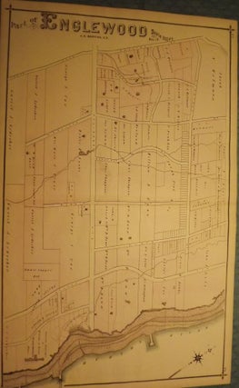 Item #51324 BERGEN COUNTY: ENGLEWOOD 1876 MAP. C. C. PEASE