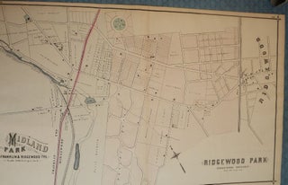 Item #51325 BERGEN COUNTY: MIDLAND PARK, RIDGEWOOD PARK, RIDGEWOOD TOWNSHIP MAP. C. C. PEASE