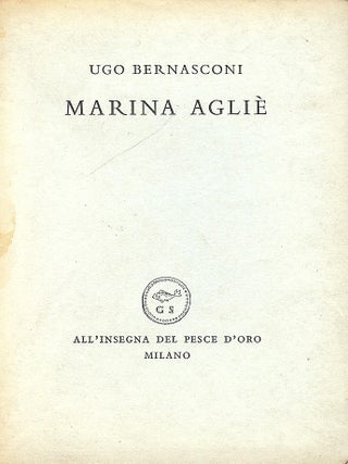 Item #52262 MARINA AGLIE. Ugo BERNASCONI