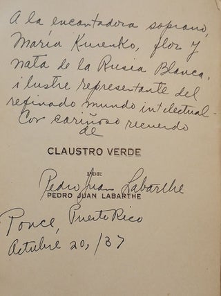 CLAUSTRO VERDE POEMAS