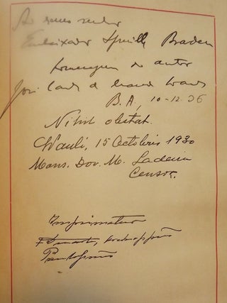 EL CARDENALATO: CONFERENCIA EFECTUADA EL DIA 17 DE SEPTIEMBRE DE 1930