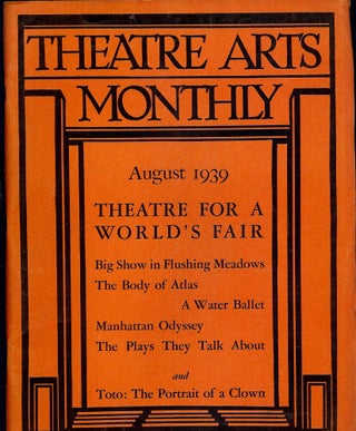 Item #53742 Theatre Arts Monthly, August, 1939. Edith J. R. ISAACS