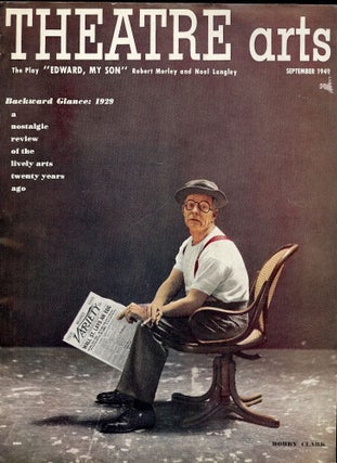 Item #53802 EDWARD, MY SON. In Theatre Arts Magazine, September, 1949. Robert MORLEY