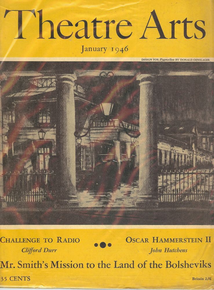 Item #53843 Theatre Arts Magazine, January, 1946. Edith J. R. ISAACS.