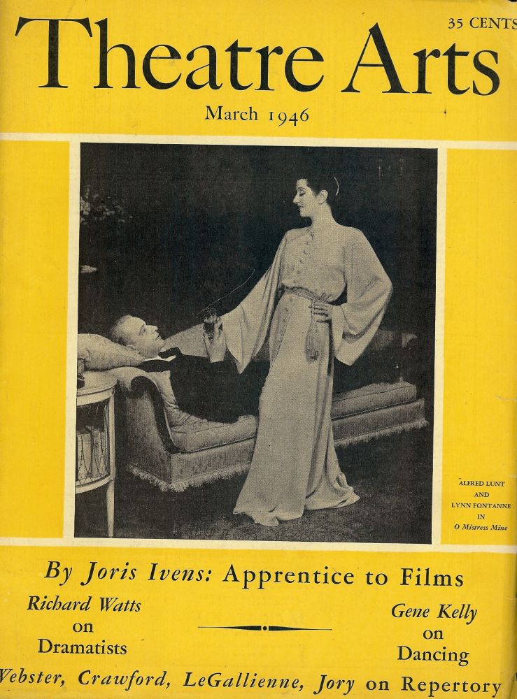 Item #53850 Theatre Arts Magazine, March, 1946. Edith J. R. ISAACS.