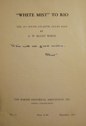 WHITE MIST TO RIO: THE 1953 SOUTH ATLANTIC OCEAN RACE