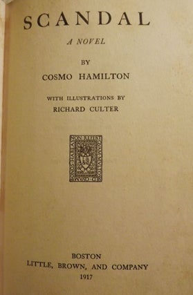 Item #54956 SCANDAL: A NOVEL. Cosmo HAMILTON