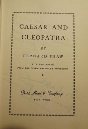 CAESAR AND CLEOPATRA