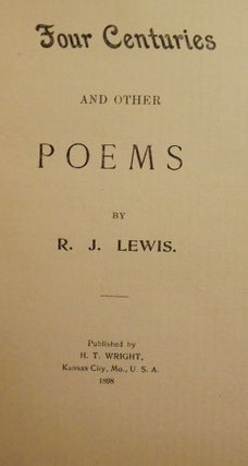 FOUR CENTURIES AND OTHER POEMS