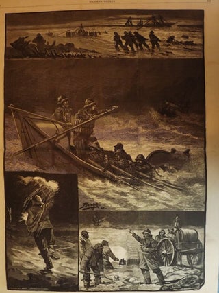 Item #55660 LIFE-SAVING: PERILS OF THE COAST, 1881. HARPER'S WEEKLY