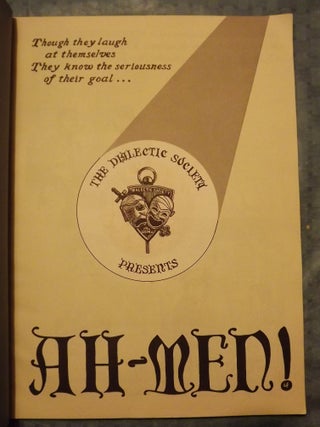 Item #55686 “Ah-Men”. West Point Military Academy Dialectic Society