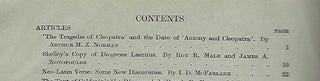 SHELLEY'S COPY OF DIOGENES LAERTIUS. In "the Modern Language Review."