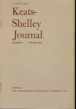 Item #55801 YOUNG SHELLEY AND THE ANCIENT MORALISTS. Roy R. MALE JR