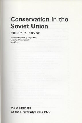 CONSERVATION IN THE SOVIET UNION
