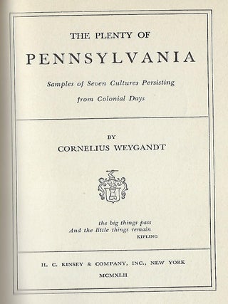 THE PLENTY OF PENNSYLVANIA