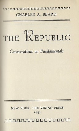 THE REPUBLIC CONVERSATIONS ON FUNDAMENTALS