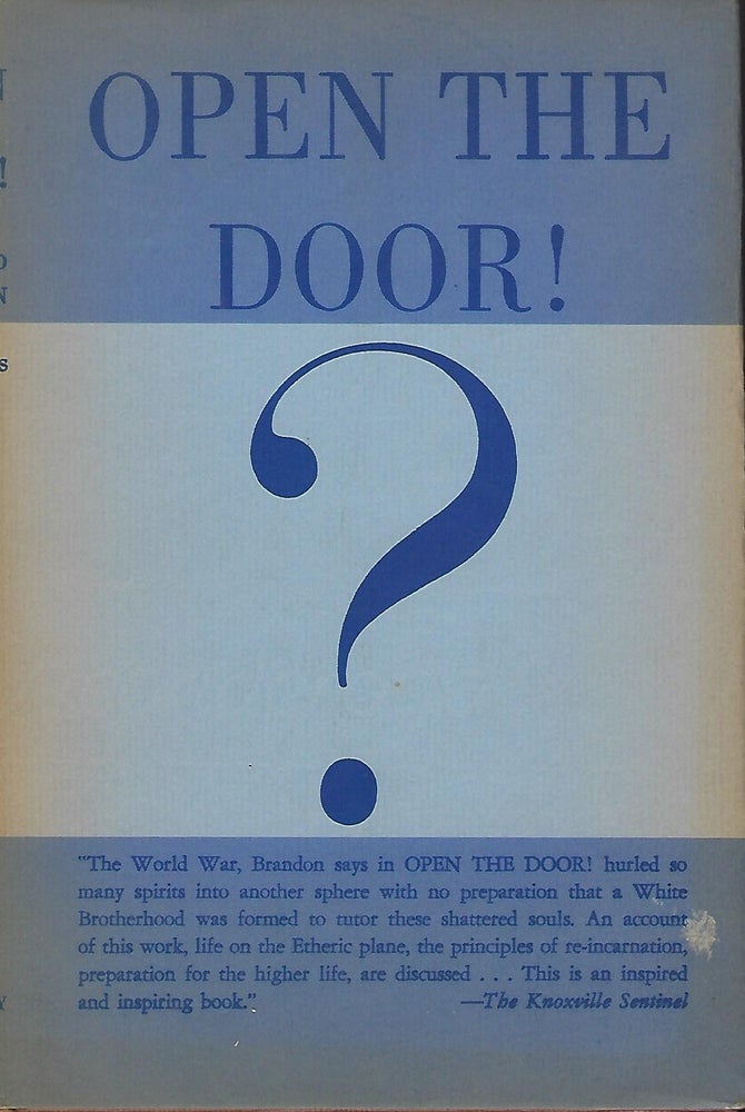 Item #55974 OPEN THE DOOR! Wilfred BRANDON.