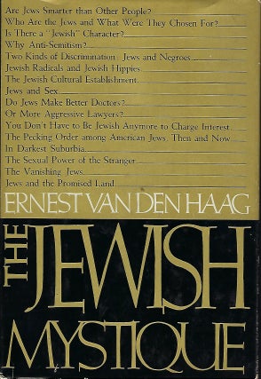 Item #55996 THE JEWISH MYSTIQUE. Ernest Vanden HAAG