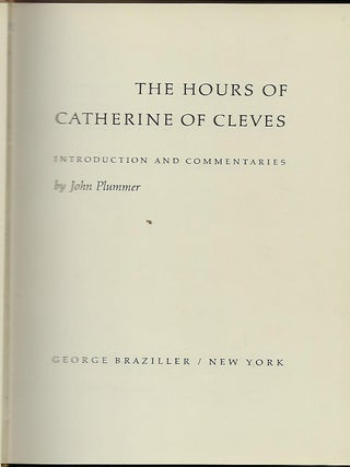 THE HOURS OF CATHERINE OF CLEVES