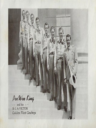 PEE WEE KING'S FOLIO OF WALTZES, POLKAS AND SQUARE DANCES.