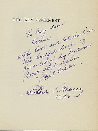 THE IRON TESTAMENT
