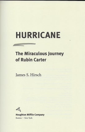 HURRICANE: THE MIRACULOUS JOURNEY OF RUBIN CARTER.