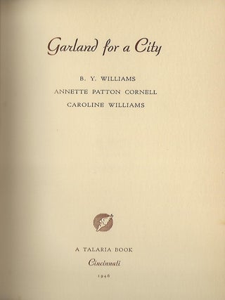 GARLAND FOR A CITY
