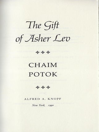 THE GIFT OF ASHER LEV