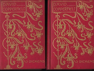 Item #56354 DAVID COPPERFIELD. TWO VOLUMES, ART NOUVEAU BINDING. Charles DICKENS