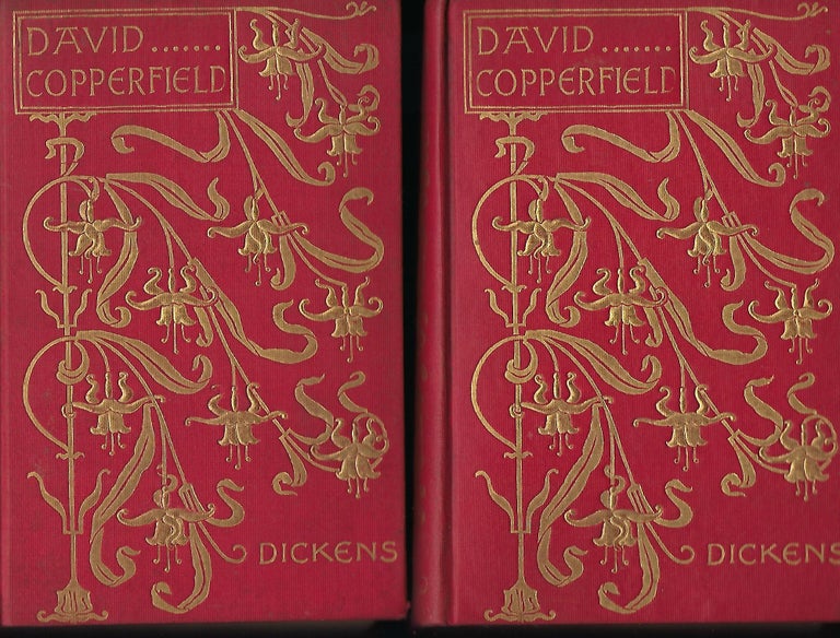 Item #56354 DAVID COPPERFIELD. TWO VOLUMES, ART NOUVEAU BINDING. Charles DICKENS.