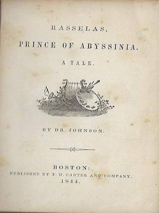 RASSELAS, PRINCE OF ABYSSINIA: A TALE