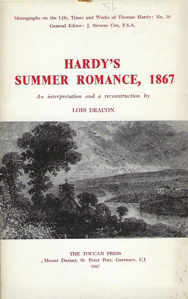Item #56454 HARDY'S SUMMER ROMANCE, 1867. Lois DEACON.
