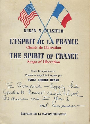 Item #56617 L'ESPRIT DE LA FRANCE: CHANTS DE LIBERATION/ THE SPIRIT OF FRANCE: SONGS OF...