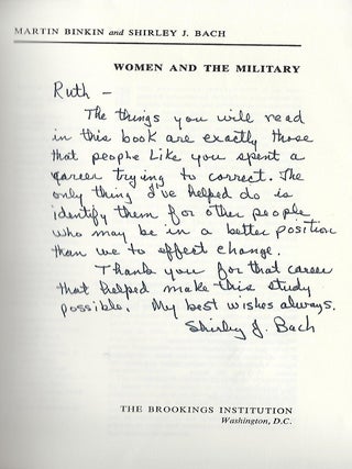 WOMEN AND THE MILITARY