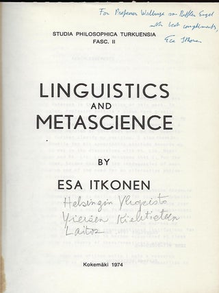 LINGUISTICS AND METASCIENCE.