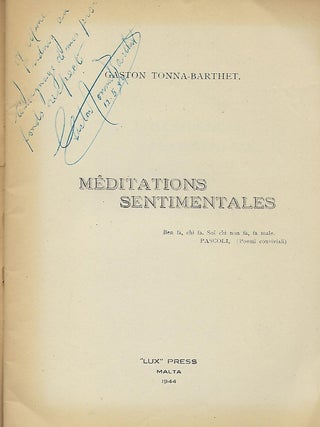 MEDITATIONS SENTIMENTALES