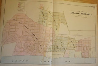 Item #56692 ATLANTIC HIGHLANDS NJ MAP. FROM WOLVERTON'S ATLAS OF MONMOUTH COUNTY Wolverton's...