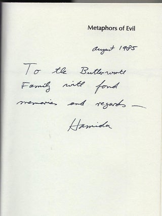 METAPHORS OF EVIL: CONTEMPORARY GERMAN LITERATURE AND THE SHADOW OF MAZISM.